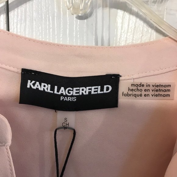 Karl Lagerfeld Sheer Blouse - Picture 6 of 8